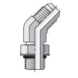 Triple-Lok 37 Flare JIC - Tube to SAE-ORB - 45 Elbow